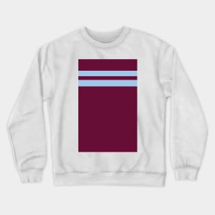 Aston Villa Retro 1985 Claret and Blue Home Bars Crewneck Sweatshirt